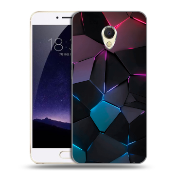 Пластиковый чехол на Meizu MX6 с принтом Геометрия неона Пластиковый чехол на Meizu MX6 с принтом Геометрия неона
