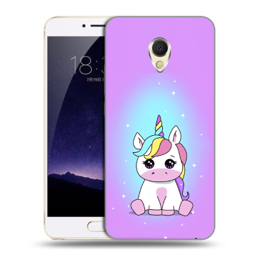 Пластиковый чехол на Meizu MX6 с принтом Единорог Пластиковый чехол на Meizu MX6 с принтом Единорог