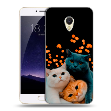Пластиковый чехол на Meizu MX6 с принтом Кошки Пластиковый чехол на Meizu MX6 с принтом Кошки