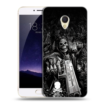 Пластиковый чехол на Meizu MX6 с принтом Скелет Пластиковый чехол на Meizu MX6 с принтом Скелет