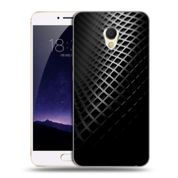 Пластиковый чехол на Meizu MX6 с принтом Текстура металла Пластиковый чехол на Meizu MX6 с принтом Текстура металла