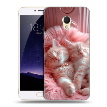 Пластиковый чехол на Meizu MX6 с принтом котята котики Пластиковый чехол на Meizu MX6 с принтом котята котики