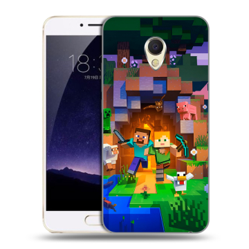 Пластиковый чехол на Meizu MX6 с принтом Майнкрафт Minecraft Пластиковый чехол на Meizu MX6 с принтом Майнкрафт Minecraft