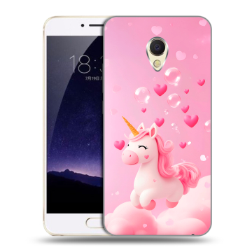 Пластиковый чехол на Meizu MX6 с принтом Единорог Пластиковый чехол на Meizu MX6 с принтом Единорог