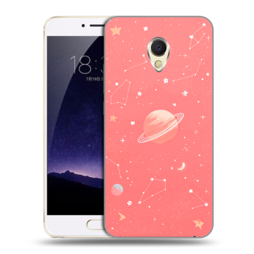 Пластиковый чехол на Meizu MX6 с принтом Розовый космос