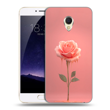 Пластиковый чехол на Meizu MX6 с принтом Розовая роза
