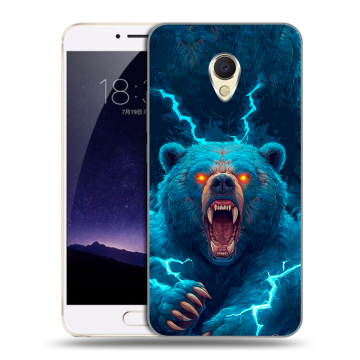 Пластиковый чехол на Meizu MX6 с принтом Медведь