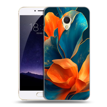 Пластиковый чехол на Meizu MX6 с принтом Цветы