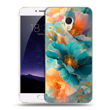Пластиковый чехол на Meizu MX6 с принтом Цветы