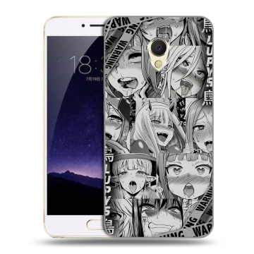 Пластиковый чехол на Meizu MX6 с принтом Ahegao Ахегао Аниме