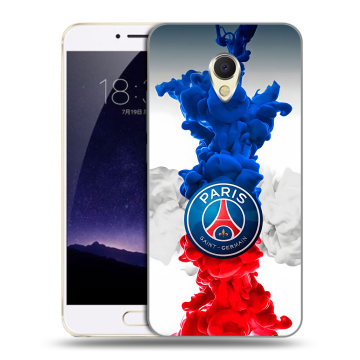 Пластиковый чехол на Meizu MX6 с принтом PSG ПСЖ