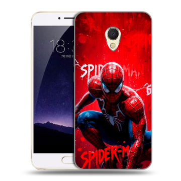 Пластиковый чехол на Meizu MX6 с принтом Spiderman Человек паук Пластиковый чехол на Meizu MX6 с принтом Spiderman Человек паук