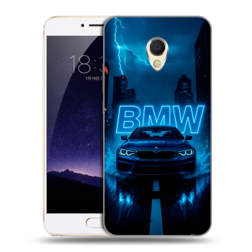 Пластиковый чехол на Meizu MX6 с принтом BMW БМВ Пластиковый чехол на Meizu MX6 с принтом BMW БМВ