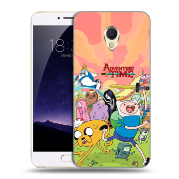 Пластиковый чехол на Meizu MX6 с принтом Adventure time Время приключений