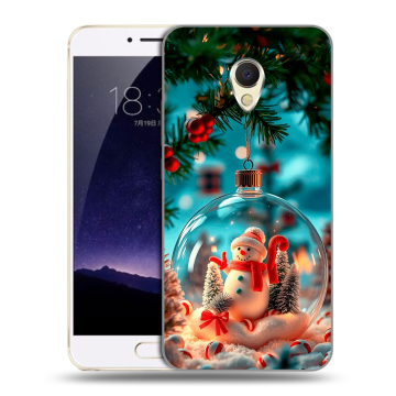 Пластиковый чехол на Meizu MX6 с принтом Новый год