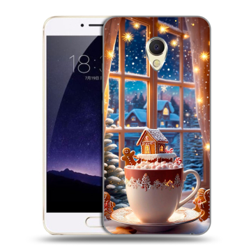 Пластиковый чехол на Meizu MX6 с принтом Новый год