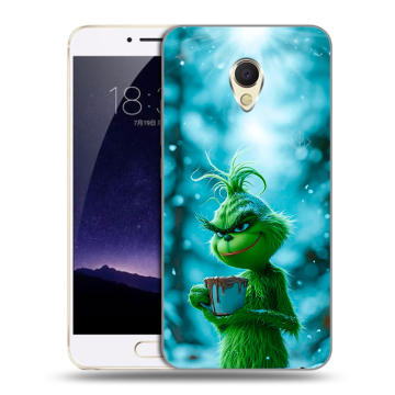 Пластиковый чехол на Meizu MX6 с принтом Новый год гринч