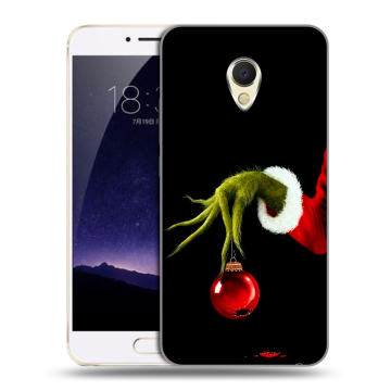 Пластиковый чехол на Meizu MX6 с принтом Новый год Гринч
