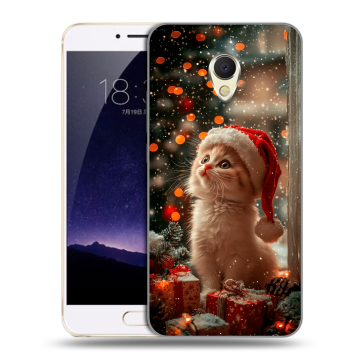 Пластиковый чехол на Meizu MX6 с принтом Новый год