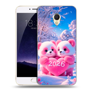 Пластиковый чехол на Meizu MX6 с принтом Новый год