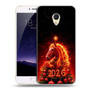Пластиковый чехол на Meizu MX6 с принтом Новый год