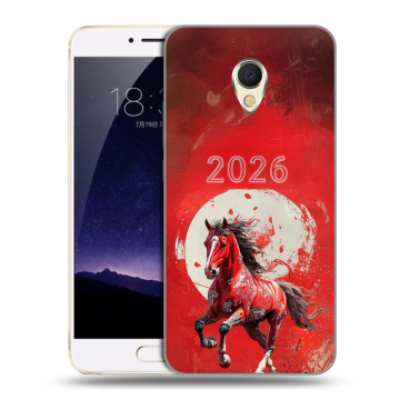 Пластиковый чехол на Meizu MX6 с принтом Новый год