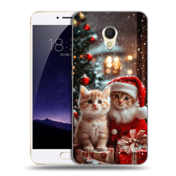 Пластиковый чехол на Meizu MX6 с принтом Новый год
