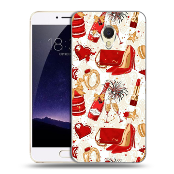 Пластиковый чехол на Meizu MX6 с принтом Новый год