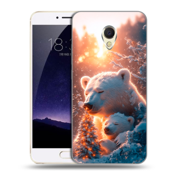 Пластиковый чехол на Meizu MX6 с принтом Новый год