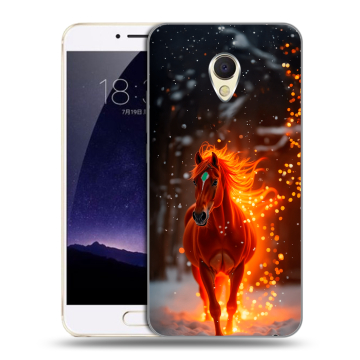 Пластиковый чехол на Meizu MX6 с принтом Новый год