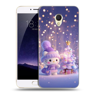 Пластиковый чехол на Meizu MX6 с принтом Новый год