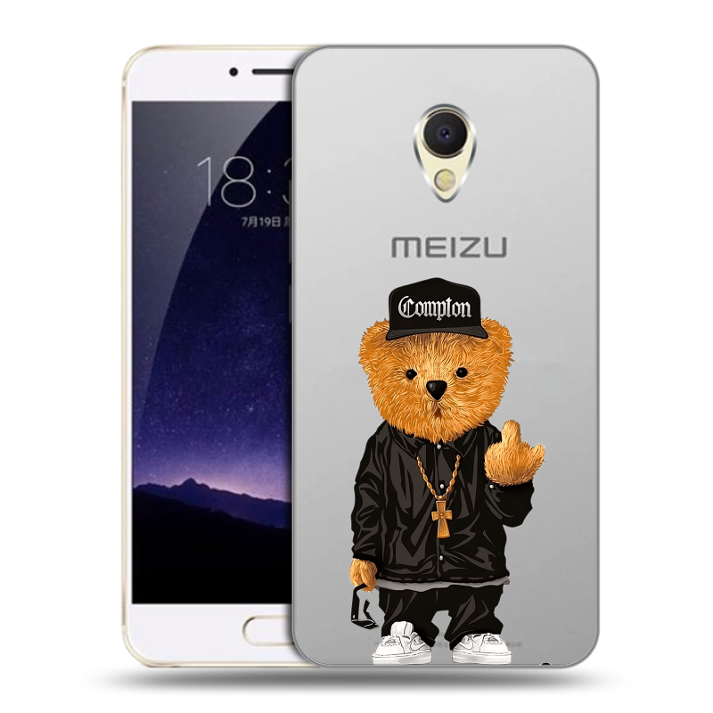Пластиковый чехол на Meizu MX6 с принтом Плюшевый медведь Пластиковый чехол на Meizu MX6 с принтом Плюшевый медведь