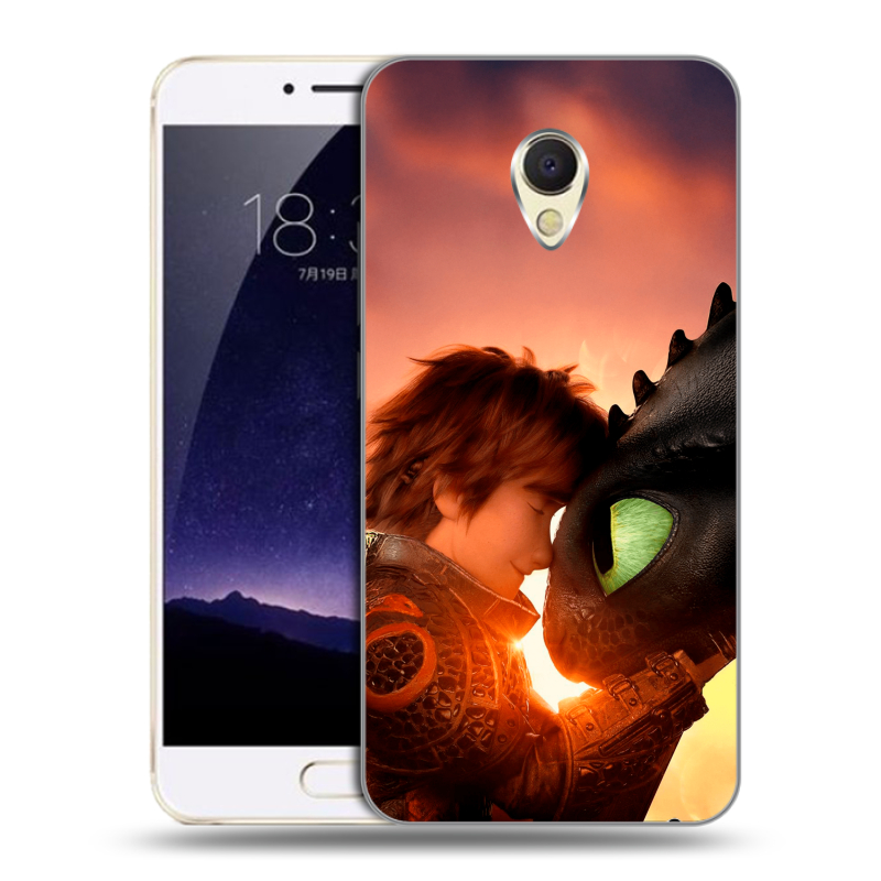 Пластиковый чехол на Meizu MX6 с принтом Как приручить дракона Пластиковый чехол на Meizu MX6 с принтом Как приручить дракона