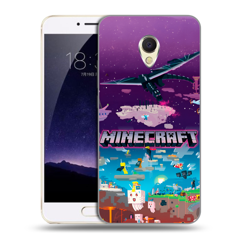 Пластиковый чехол на Meizu MX6 с принтом Майнкрафт Minecraft Пластиковый чехол на Meizu MX6 с принтом Майнкрафт Minecraft