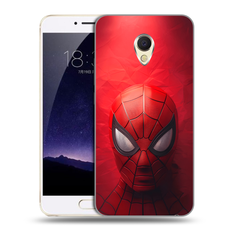 Пластиковый чехол на Meizu MX6 с принтом Spiderman Человек паук Пластиковый чехол на Meizu MX6 с принтом Spiderman Человек паук