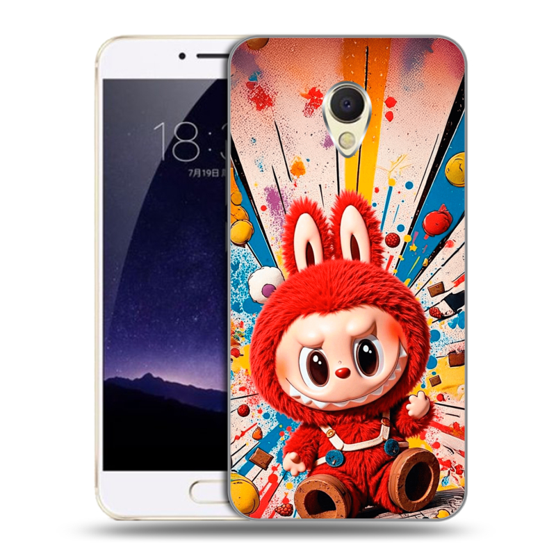 Пластиковый чехол на Meizu MX6 с принтом Labubu Лабубу Пластиковый чехол на Meizu MX6 с принтом Labubu Лабубу