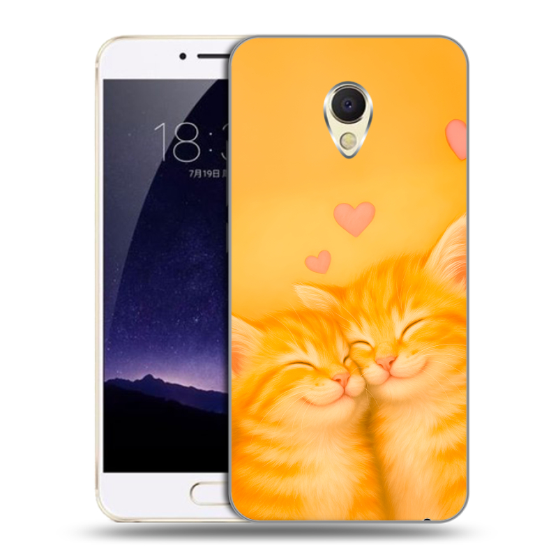Пластиковый чехол на Meizu MX6 с принтом Милые котята Пластиковый чехол на Meizu MX6 с принтом Милые котята