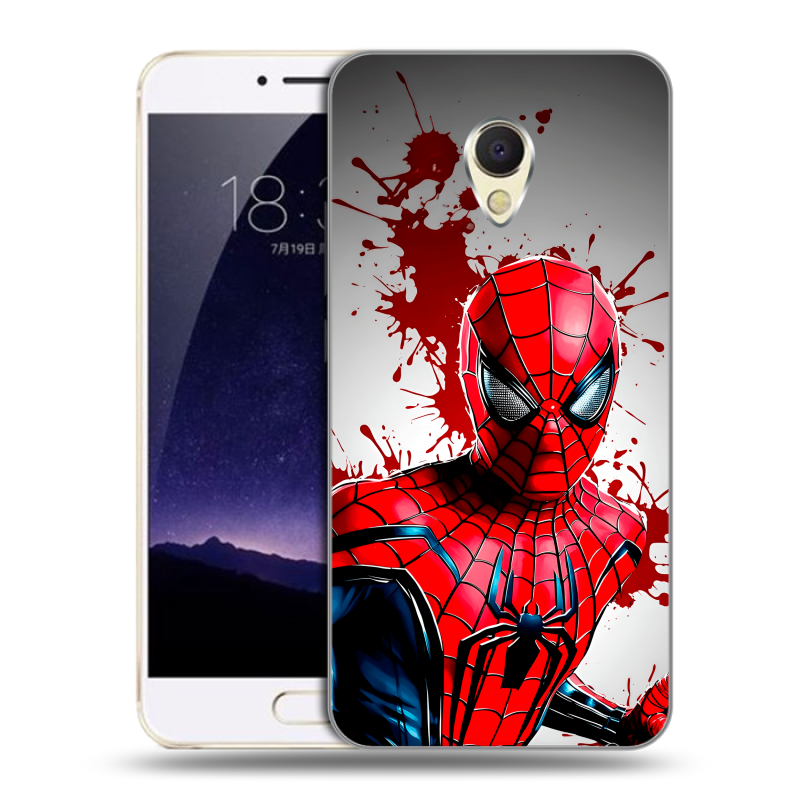 Пластиковый чехол на Meizu MX6 с принтом Spiderman Человек паук Пластиковый чехол на Meizu MX6 с принтом Spiderman Человек паук