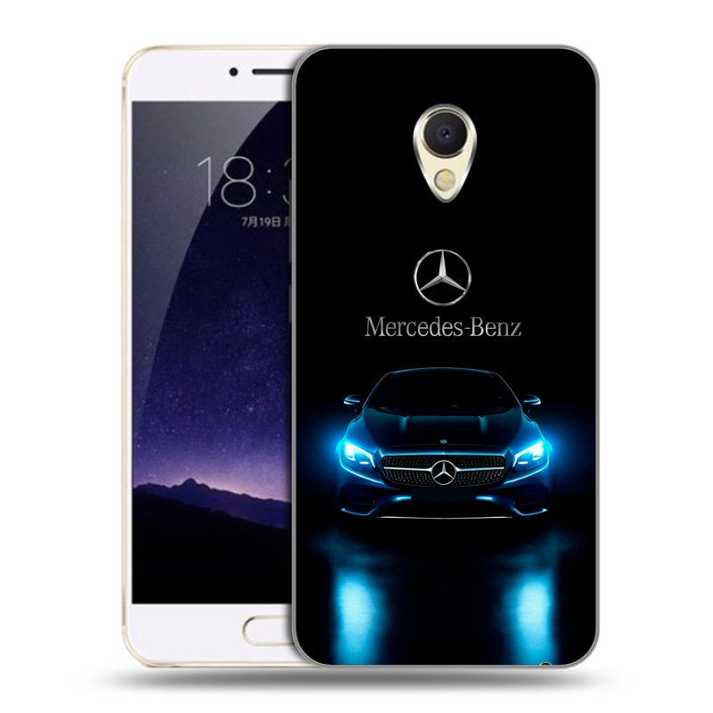 Пластиковый чехол на Meizu MX6 с принтом Mercedes Мерседес Пластиковый чехол на Meizu MX6 с принтом Mercedes Мерседес