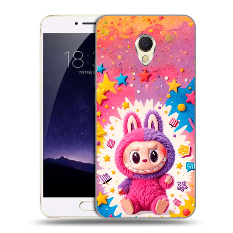 Пластиковый чехол на Meizu MX6 с принтом Labubu Лабубу Пластиковый чехол на Meizu MX6 с принтом Labubu Лабубу