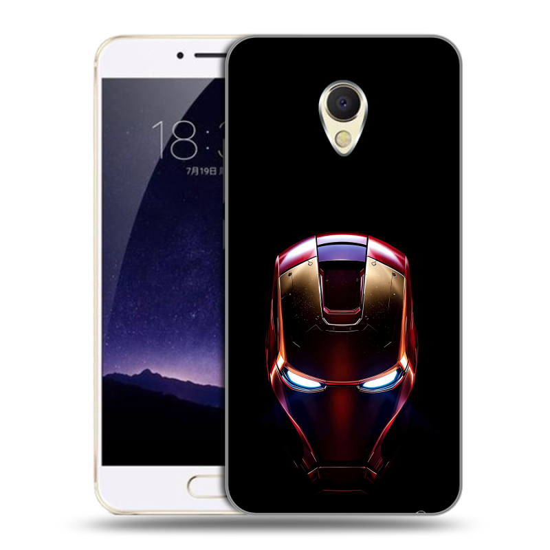 Пластиковый чехол на Meizu MX6 с принтом IronMan Железный человек Пластиковый чехол на Meizu MX6 с принтом IronMan Железный человек