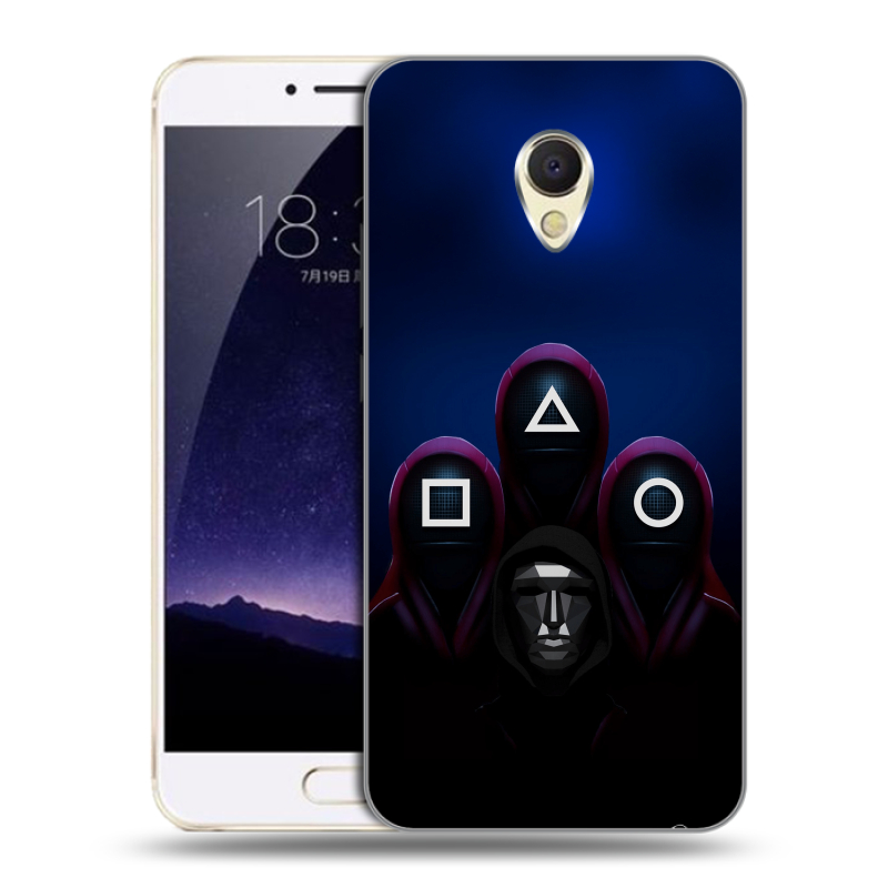 Пластиковый чехол на Meizu MX6 с принтом Игра Кальмара Пластиковый чехол на Meizu MX6 с принтом Игра Кальмара