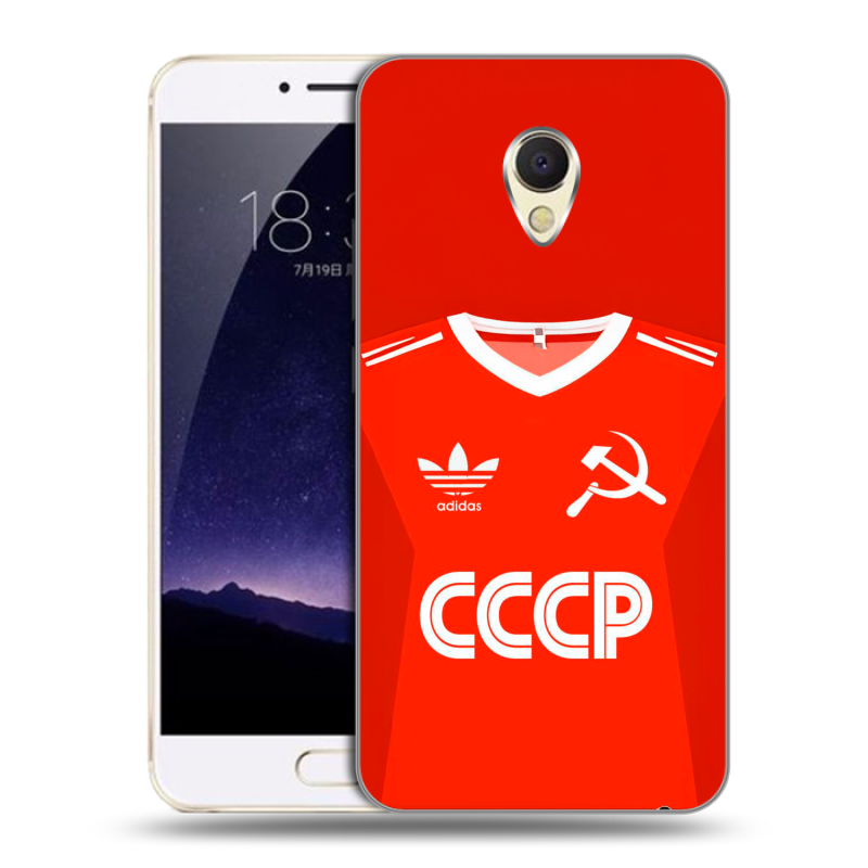 Пластиковый чехол на Meizu MX6 с принтом Флаг Герб СССР Пластиковый чехол на Meizu MX6 с принтом Флаг Герб СССР