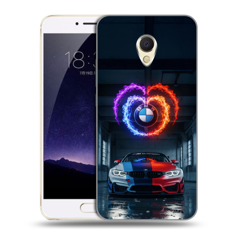 Пластиковый чехол на Meizu MX6 с принтом BMW БМВ Пластиковый чехол на Meizu MX6 с принтом BMW БМВ