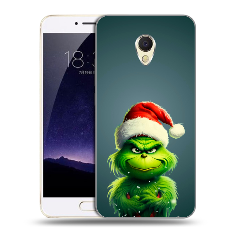 Пластиковый чехол на Meizu MX6 с принтом Новый год Пластиковый чехол на Meizu MX6 с принтом Новый год