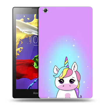 Силиконовый чехол на планшета Lenovo Tab 3 7 Essential с принтом Единорог Силиконовый чехол на планшета Lenovo Tab 3 7 Essential с принтом Единорог