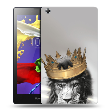 Силиконовый чехол на планшета Lenovo Tab 3 7 Essential с принтом Лев с короной Силиконовый чехол на планшета Lenovo Tab 3 7 Essential с принтом Лев с короной