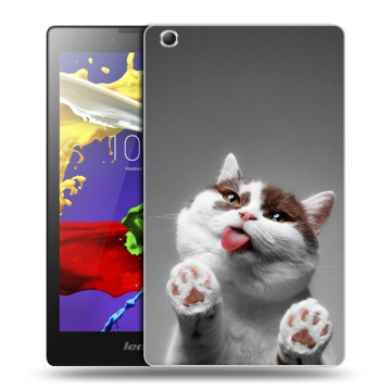 Силиконовый чехол на планшета Lenovo Tab 3 7 Essential с принтом Коты Силиконовый чехол на планшета Lenovo Tab 3 7 Essential с принтом Коты
