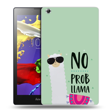 Силиконовый чехол на планшета Lenovo Tab 3 7 Essential с принтом Лама Силиконовый чехол на планшета Lenovo Tab 3 7 Essential с принтом Лама