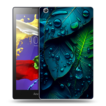 Силиконовый чехол на планшета Lenovo Tab 3 7 Essential с принтом Листья Силиконовый чехол на планшета Lenovo Tab 3 7 Essential с принтом Листья